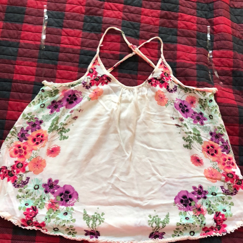 Floral print tank top